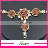 High Quality Fashion Lady Flip Flop Accessories Rhinestone Decoration Sandal Upper Ornament thumbnail-3