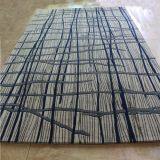 Navy Blue Rose Rugs Wool Hand Tufted Carpet Large Rugs For Living Room thumbnail-1