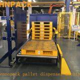 Hennopack Automatic plastic EMPTY Pallet Dispenser Machine with CE Approved