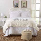 Fashionable Microfiber Cotton Fabric Satin Binding Quilted Down Filled Blanket Custom thumbnail-3