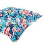 Decorative Double Sides Blue Floral Flowers Printed Outdoor Cushions for Garden thumbnail-6