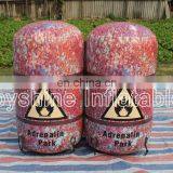 Australia Indoor Inflatable Archery Shooting Brick War Game Bunkers Team Building Equipment Army Paintball Bunker Obstacles Set thumbnail-7