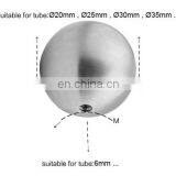 Balustrade Fitting Stainless Steel 316/304 Threaded Hole Small Sphere Ball M6 Screw Fixed Satin Polished thumbnail-3