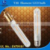 Langma High Power Warm White T-Shape Bulb Light Antique Vintage Edison Led Globe T30 Filament Lamps Clear/frosted/milky Glass thumbnail-3