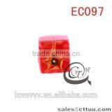 Wholesale Top Quantity Acrylic Pink Glass Round Beads EC096 (DIY) thumbnail-2