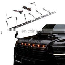Car Front Bumper Grille LED Yellow Lights For Toyota Land Cruiser 200 GRJ200 UZJ200 2008-2018 thumbnail-1