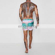 Men Swimwear Beachwear Beach Pattern Floral Printed Swim Short thumbnail-3