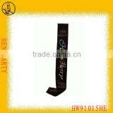 Fashionable Glitter Bachelorette Party Satin Sash With Rhinestone thumbnail-1