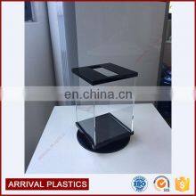 Акриловая вращающаяся подставка, регулируемый акриловый держатель брошюр thumbnail-5