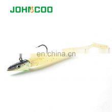 JOHNCOO Jig Head Lure Fishing Lure Soft Bait 2pcs 110mm 10g Wobblers Carp Fishing Soft Lures Silicone Bait Seabass thumbnail-4