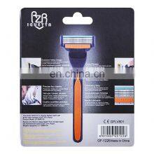 8 Cartridges Razor Blades Manufacturers Blister Card Packaging 4 Blades High Quality Germany Razor Blade For Men Shaving GF-1226 thumbnail-5