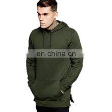 Wholesale 2021 New Great Design High Quality 100% Cotton Custom Man Pullover Plain Side Zipper Hoodie With Your Own Logo thumbnail-1