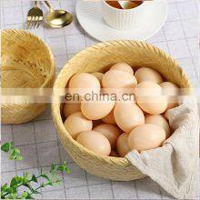 Handwoven Bamboo Storage Basket For Fuit and Toy Wicker Natural thumbnail-2