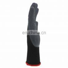 13guage Black Work Gloves Latex Coated Work Gloves Crinkle Latex Gloves Good Quality thumbnail-4