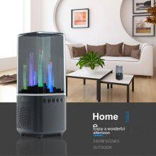 2022 City Colorful Lights 15W Wireless Bluetooth Speaker Outdoor Portable TWS Stereo Low Speaker Hands Free FM AU 3.5 TF Card thumbnail-5