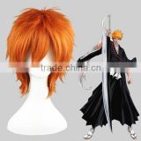 High Quality 35cm Short Straight Shugo Chara Wig Souma Kukai Orange wig Synthetic Anime Wig Cosplay Hair Wigs