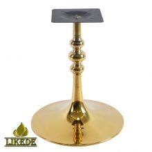 Luxury #304 Stainless Steel Trumpet Table Base Leg Mirror Gold Brass Hairpin Design