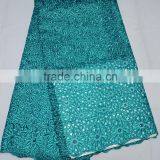 african wedding cloth dry lace/cotton fabric/siwss voile lace man use L306-6