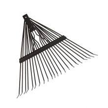 Heavy Duty Metal Garden Rake Steel Rake Gardening Rake 18 Teeth Garden Tool for Leaves Yard Lawn Farm Agricultural Tools thumbnail-5