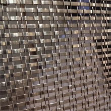 Antique Bronze-colored Stainless Steel Decorative Woven Mesh, Suitable for Cabinet Doors and Glass Interlayers thumbnail-2
