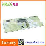 1.2 m Double Drain Board Single Bowl Sinks Stainless Steel Kitchen Sink HD12050S thumbnail-1