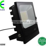 China factory price CE ROHS approved 10w 30w 50w 100w super bright SMD led chip ip65 waterproof outdoor 100w led flood light