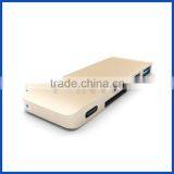 USB type C to 5-in-1 PD function USB-C combo USB 3.0 hub with card reader adapter for 12" New macbook                        
                                                Quality Choice