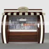 Unique style of CE approved crepe kiosk, Pizza kiosk, Donut kiosk in widly use