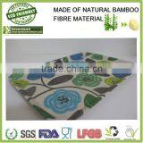 Greensun selling green bamboo fibre natural biodegradable dishes tray for home party