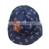 BUKH002D Fashion Blue Fisherman Caps New Wide Brim Bucket Hat Camping Hiking Hat thumbnail-2
