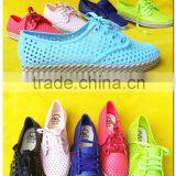 Lace up Comfortable Plastic Loafer Casual Shoes for Girls thumbnail-3