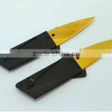 Credit card knife with material of stainless steel