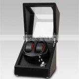 Custom Black Wooden Carbon Fiber Watch Winder