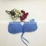 Customized Latest Hot Girls Blue Dress Up Sexy Thin Invisible Wing Bra thumbnail-3