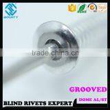 HIGH QUALITY FACTORY OPEN END ALUMINUM GROOVED POP RIVETS FOR WOOD thumbnail-1