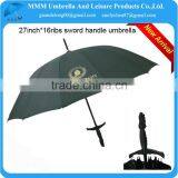2014 Auto Open 16ribs Samurai Sword Umbrella Black Color thumbnail-1