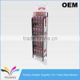 Foldable Design Flooring Metal Beverage Display Rack for Bottles Dispenser