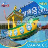 Spinning Boat Children Game!Children Games Outdoor Rotary and Sliding Amusement Rocking Tug Boat thumbnail-3