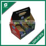 TOP SALE CORRUGATED DISPLAY STANDERS CARDBOARD MILK PACKING CARRIERS AND HOLDERS WITH HANDLE Quality Choice thumbnail-5