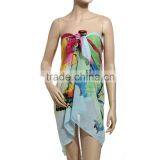 100*180cm Scarf Transparent Sarong Beach Wear Scarf thumbnail-1