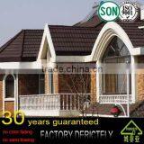 Real China Villa Building Material Metal Colorful Stone Coated Steel Roofing Sheet / Roof Tile