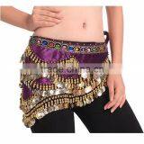 2016 Wholesale Sexy Belly Dance Hip Belt Scarf Cheap Belly Dancing Tribal Waist Scarves Various Colors thumbnail-1