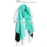 Many colors on stock simple solid big size voile scarf in Zhejiang