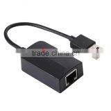 USB2.0 Male to LAN RJ45 Card Female Ethernet 10/100Mbps Wired Network LAN Cable Adapter thumbnail-2
