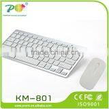 POM Top Sale Mini Wireless Keyboard and Mouse Combo KM-801 thumbnail-1