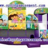 Interesting Outdoor High Quality Explorer Inflatable Bouncer and Side, Inflatable Commercial Combo, Jumping Inflatable Bouncer