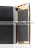 Metal Bumper Case Premium Leather Case With Card Slots For IPhone 6/6S thumbnail-4