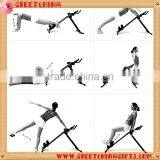 New Waist Abdominal Trainer AB Rollers Coaster Twister Entire Body Exercise Home Gym Fitness Training Equipment thumbnail-3