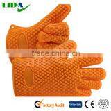 Orange Silicone Heat Resistant Gloves, Oven Mitts , Pot Holder , BBQ Cooking KIT602 thumbnail-6