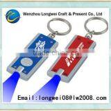 Metal Led Key Chain/keychain Hook/keychain Flashlight